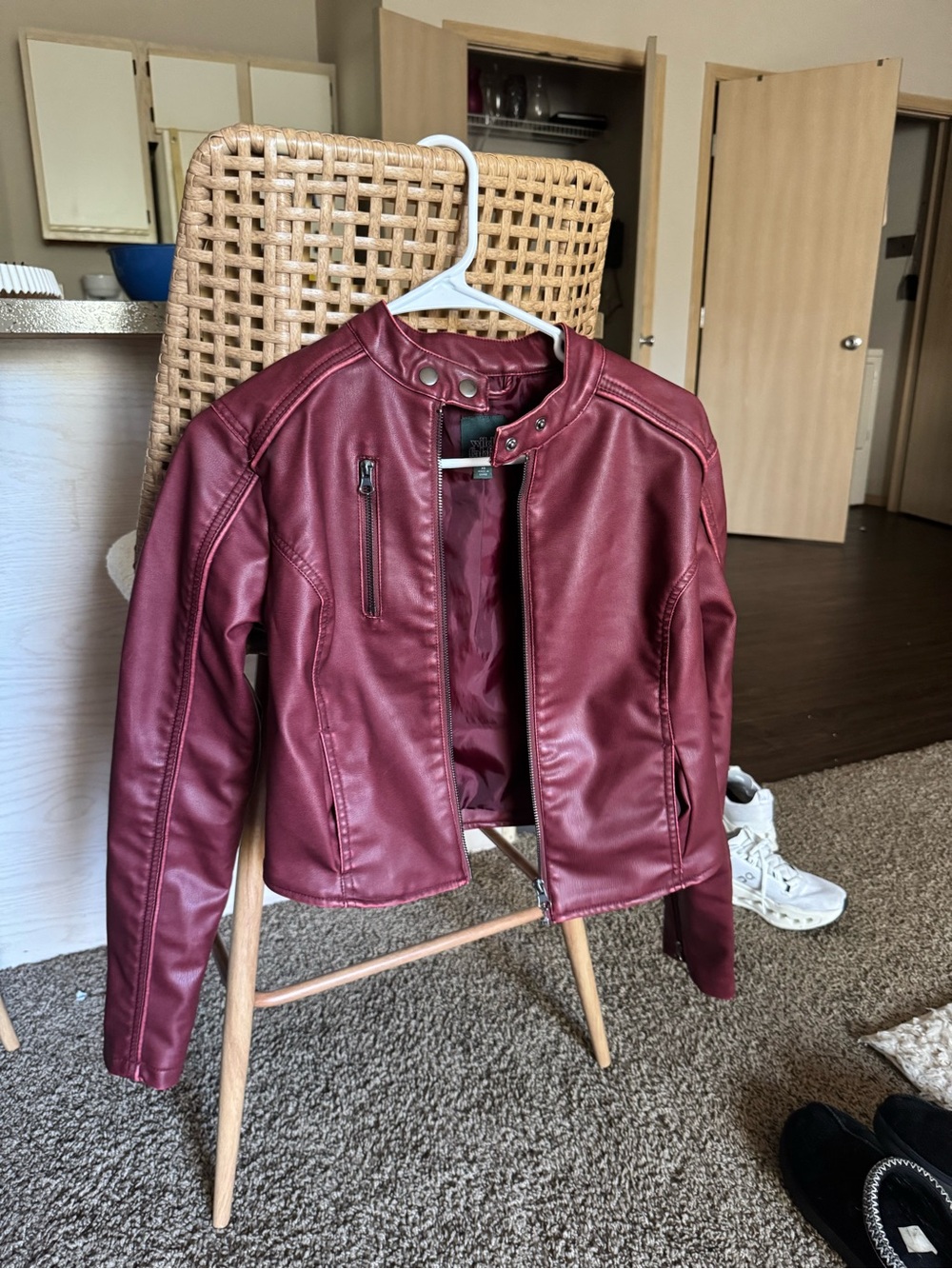 Burgundy Leather Jacket